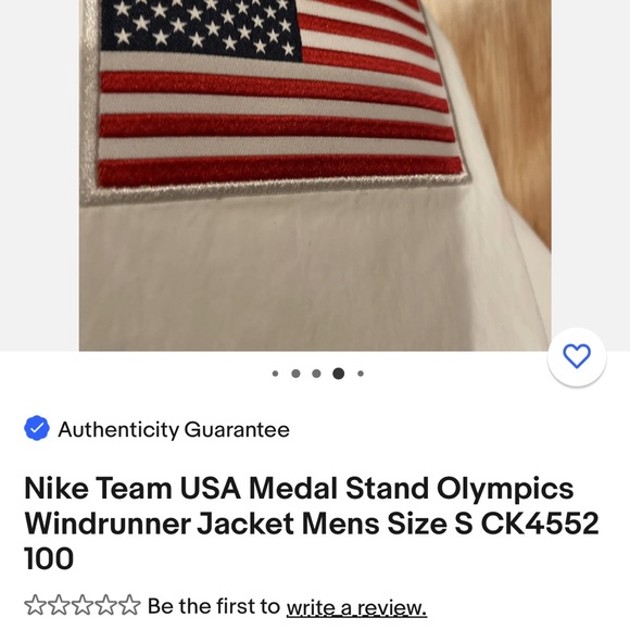 Net 2020 Nike Olympic Zip up - Picture 6 of 7